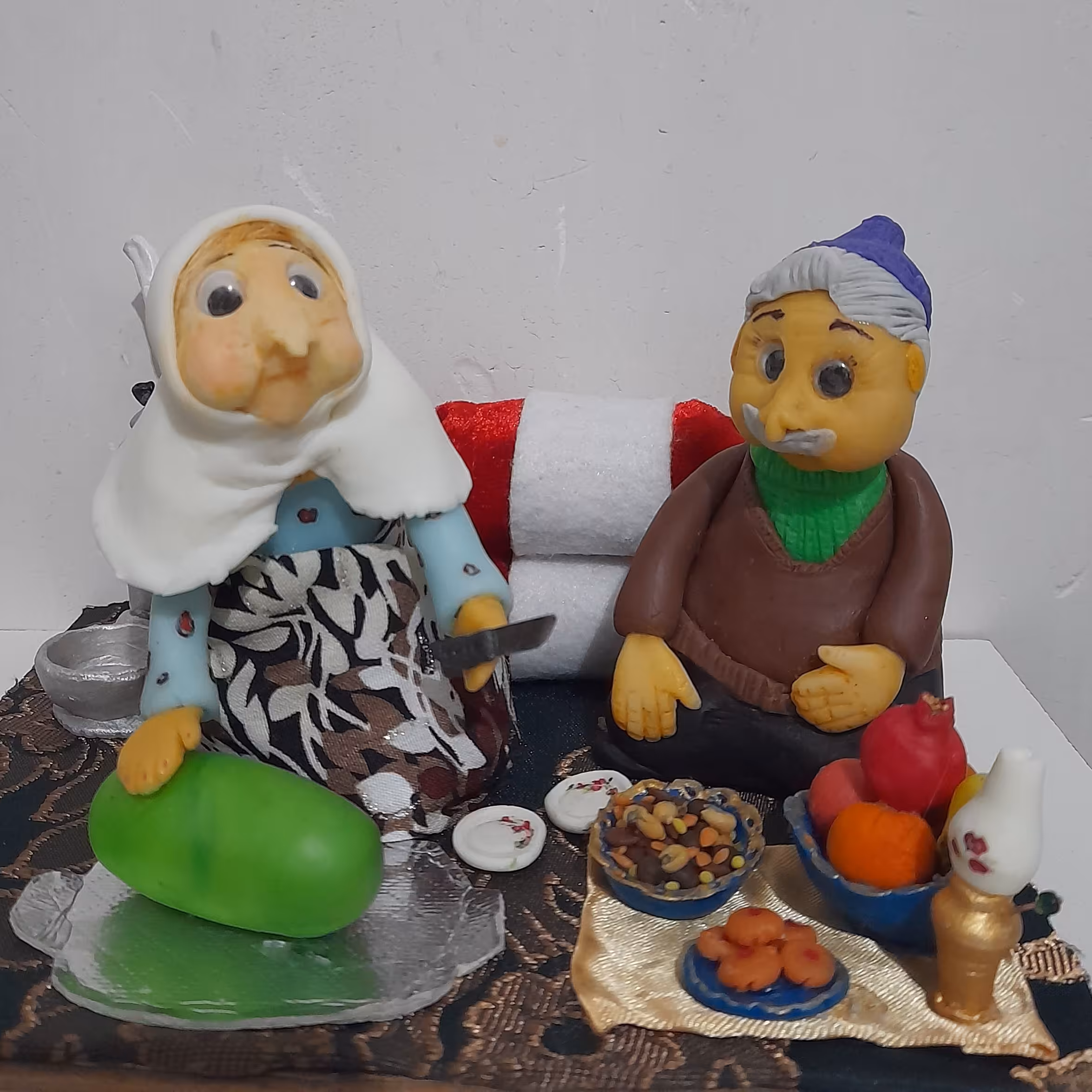 پیرزن پیرمرد یلدایی