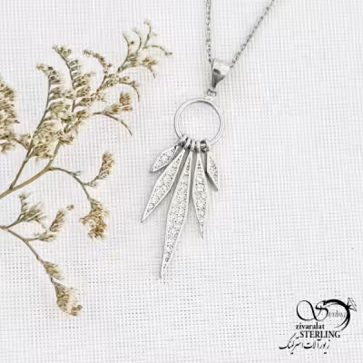 گردنبند نقره زنانه ایتالیایی کد 13648