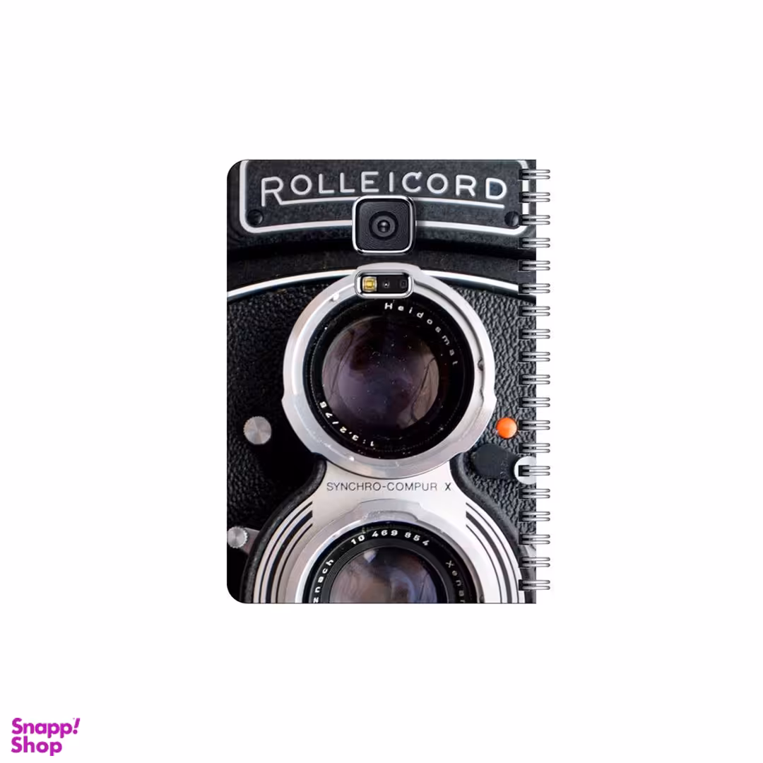 دفترچه یادداشت بامبیلیپ 80 برگ بامبیلیپ مدل چوبی طرح دوربین کلاسیک کد 6500599