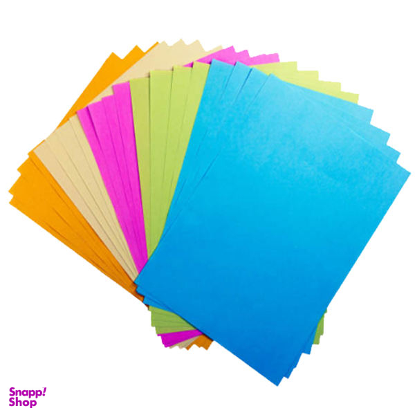کاغذ رنگی A4 کپی مکس مدل S002 بسته 50 عددی