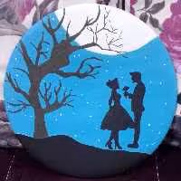 بشقاب سفالی دیوارکوب