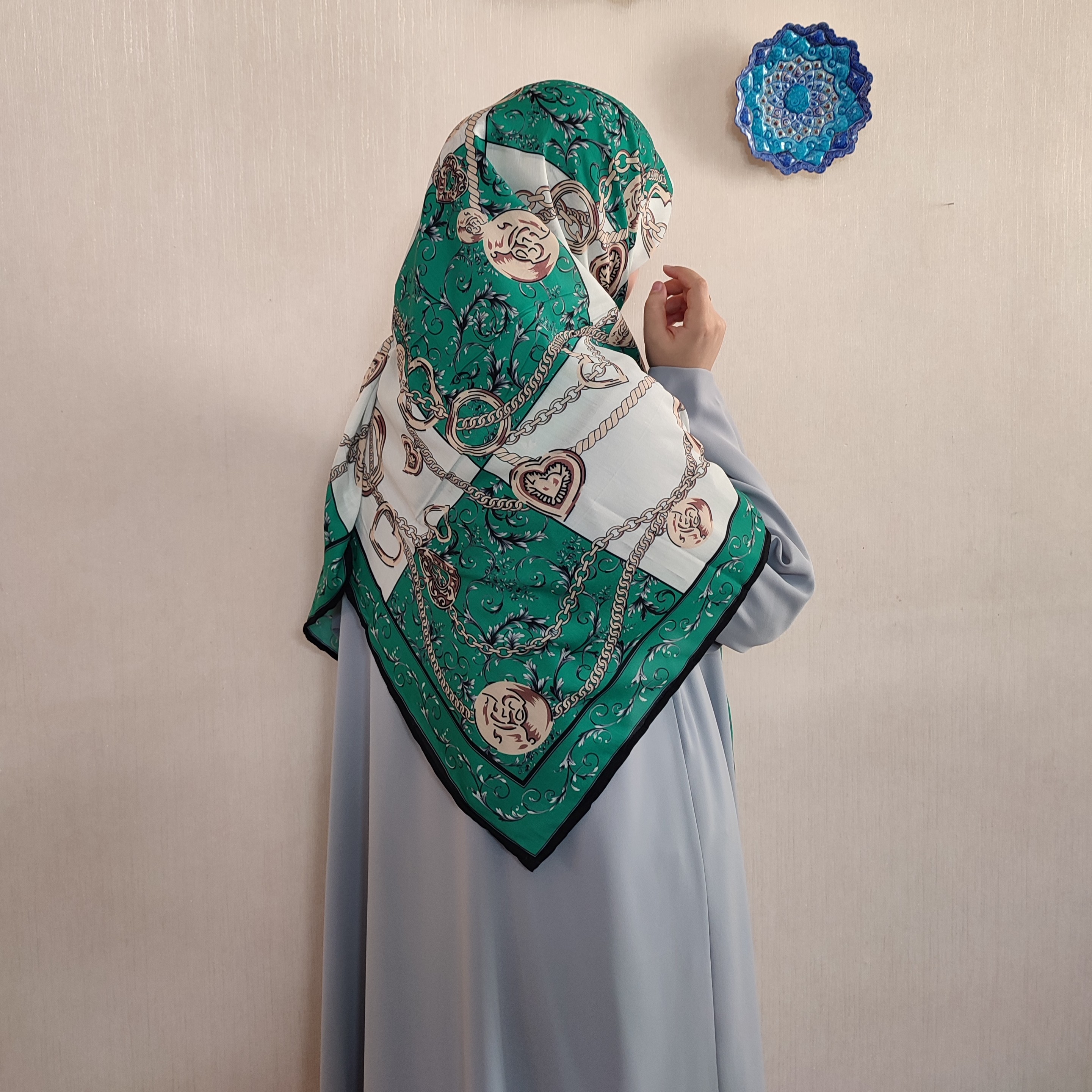 روسری نخی قواره 140 شیک