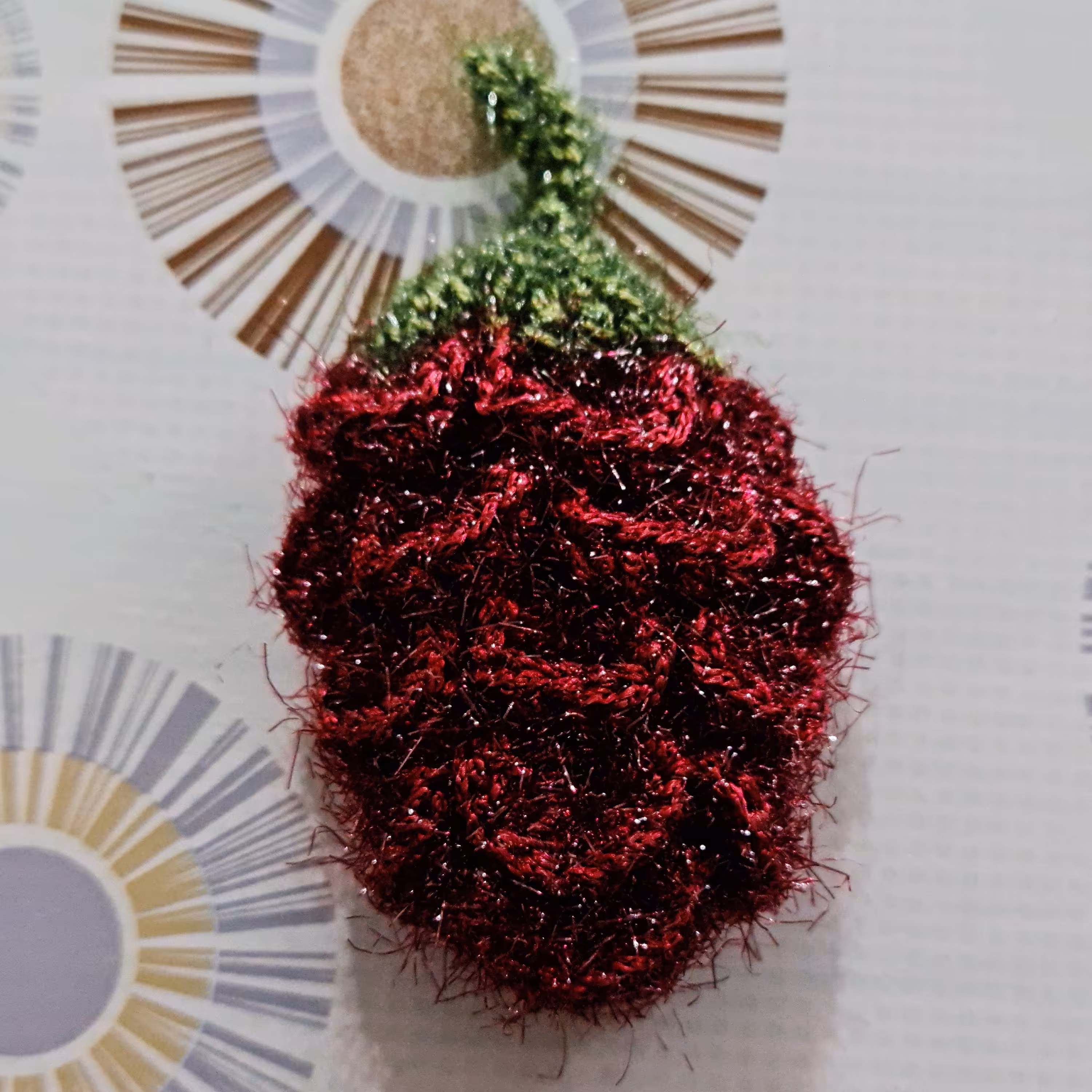 اسکاج بافتنی طرح انگور ( کد A20)