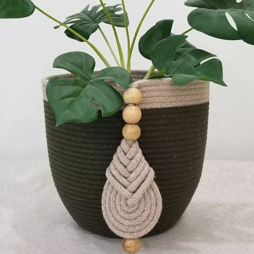 گلدان قیطان پنبه مناسب طراحی دکوراسیون