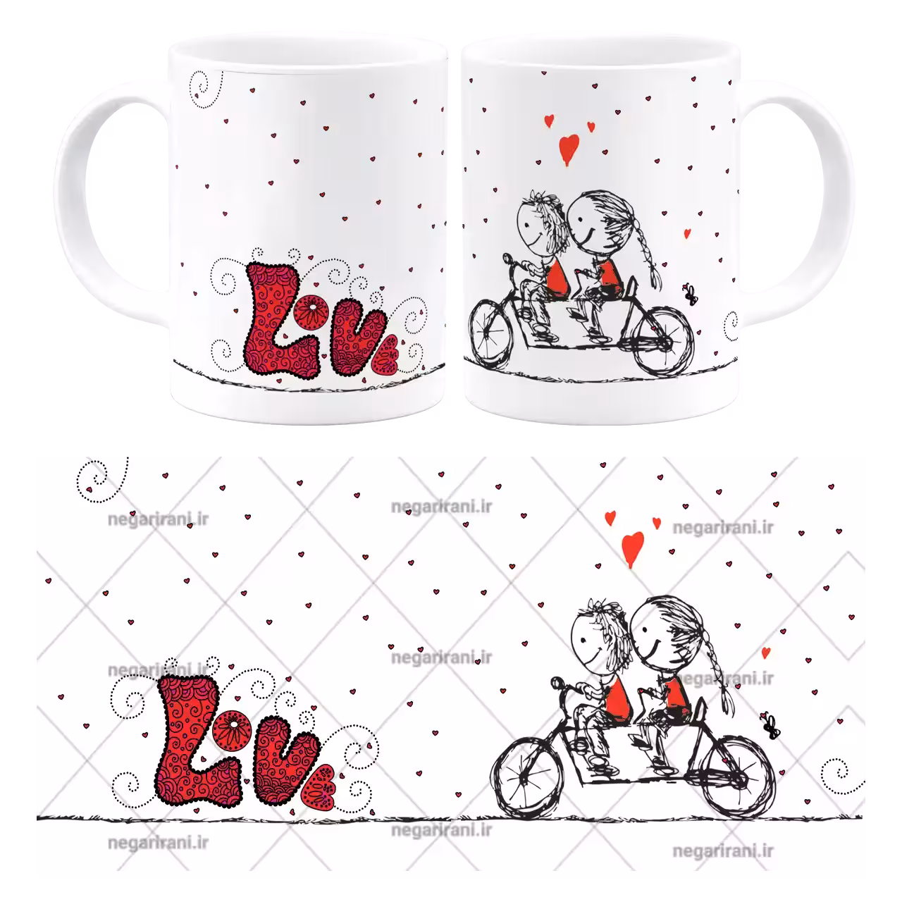 ماگ Love مدل AH 64