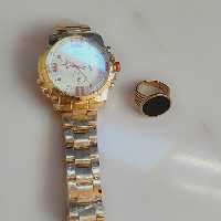 ساعت+انگشتر استیل همراه جعبه