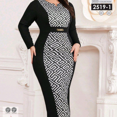 پیراهن مجلسی بیگ سایز کد2519