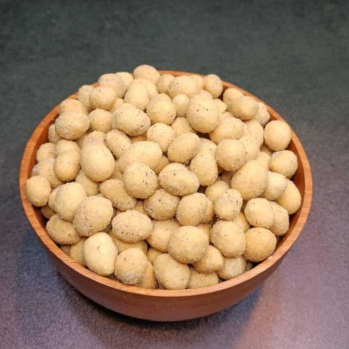 بادام زمینی روکش دار با طعم دودی بار تازه نیم کیلو آجیل و خشکبار مهران 