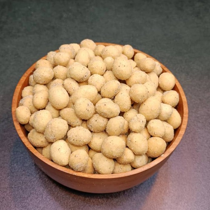 بادام زمینی روکش دار با طعم دودی بار تازه نیم کیلو آجیل و خشکبار مهران 