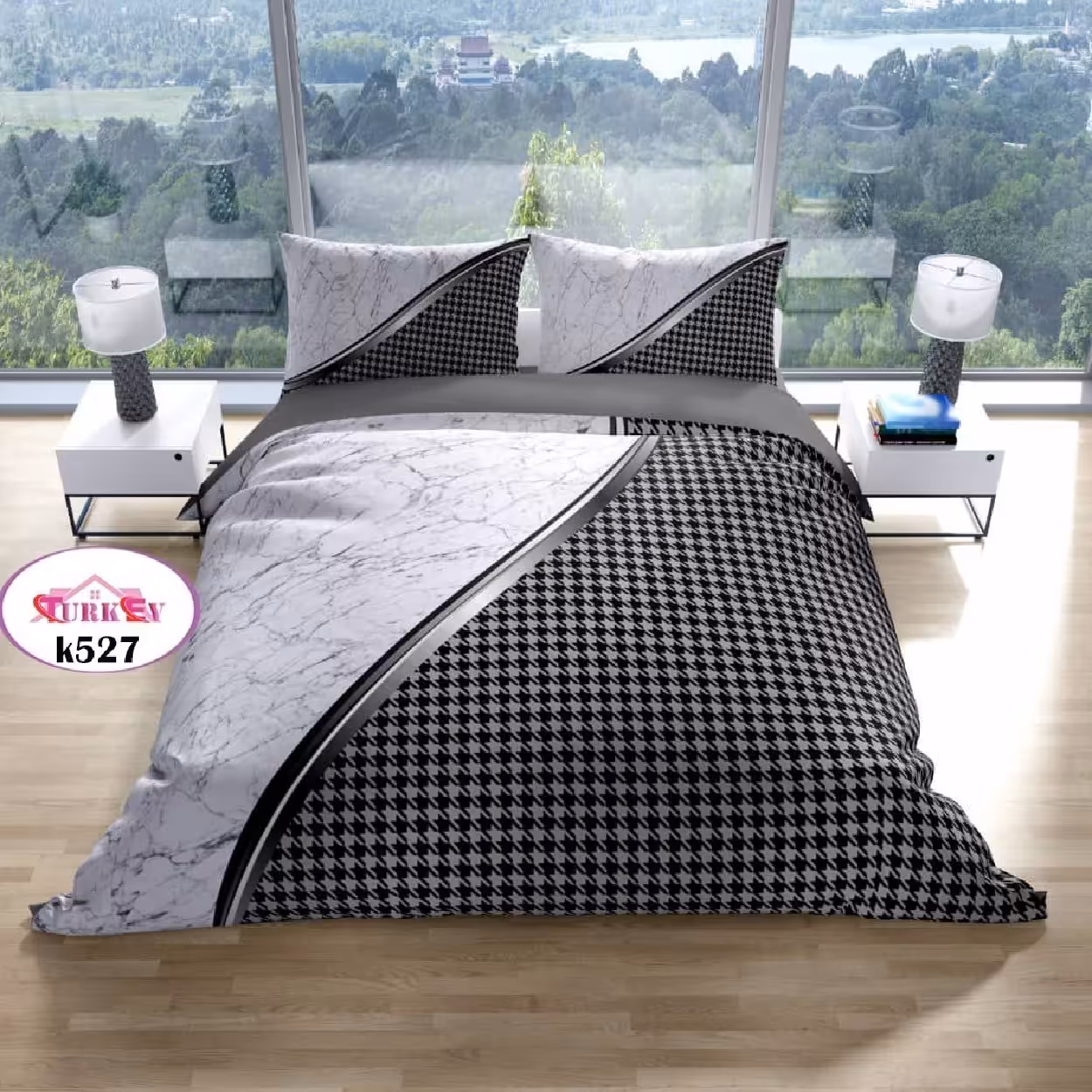 سرویس روتختی ترک إو turkev کد K-527 دونفره 6 تکه