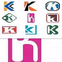 وکتور لوگو حرف لاتین K | گرافیک با طعم تربچه