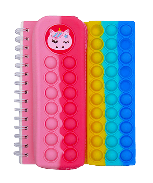 دفتر پاپیتی  رنگی جامدادی دار