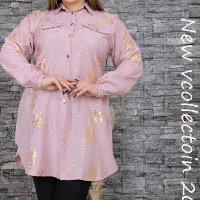 مانتو طلاکوب مجلسی زنانه تونیک زنانه مانتو دکمه دار بیگ سایز سایز بزرگ رنگی و مشکی تابستانه خنک عیدانه