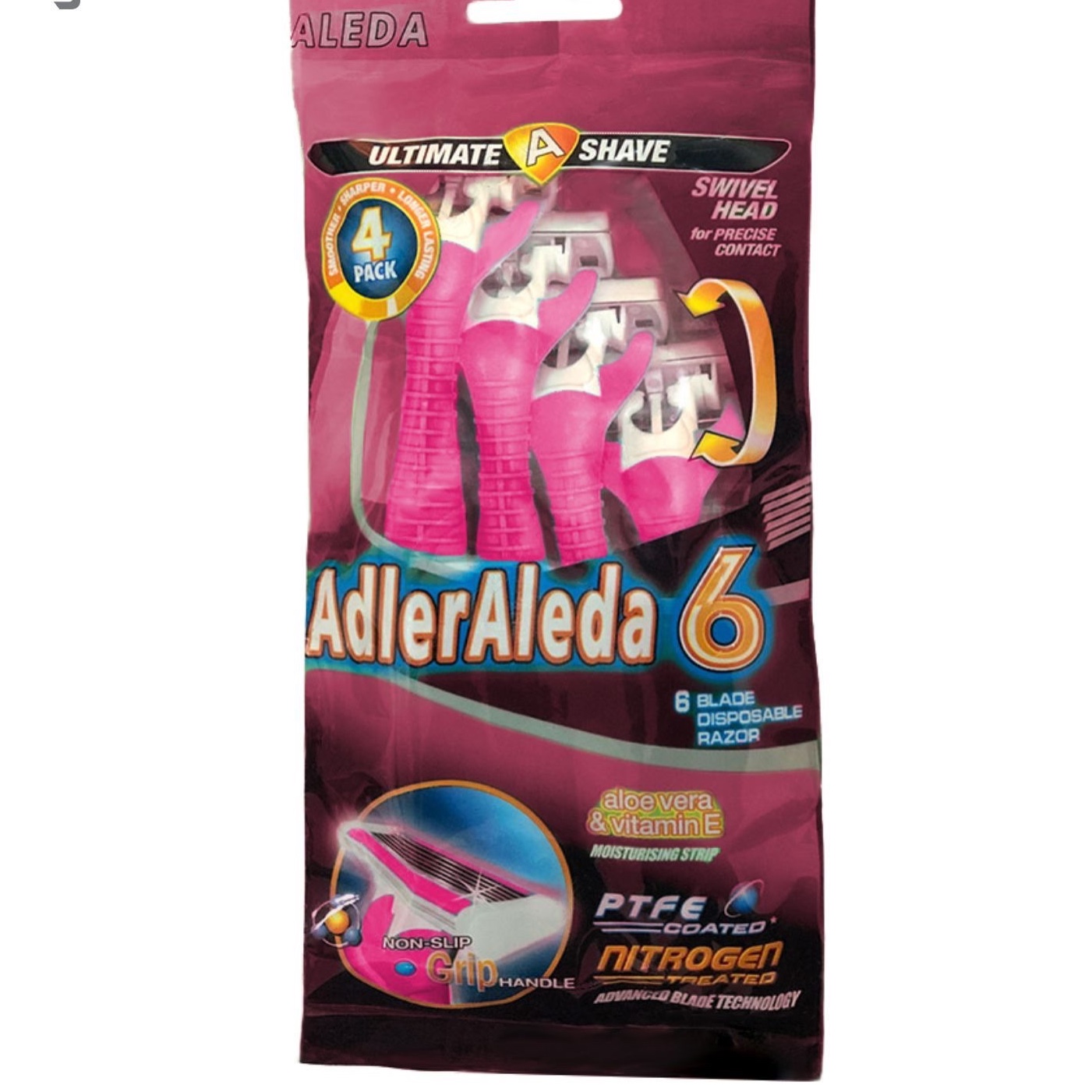 خودتراش آلدا 5 لبه بسته 4 عددی adler aleda