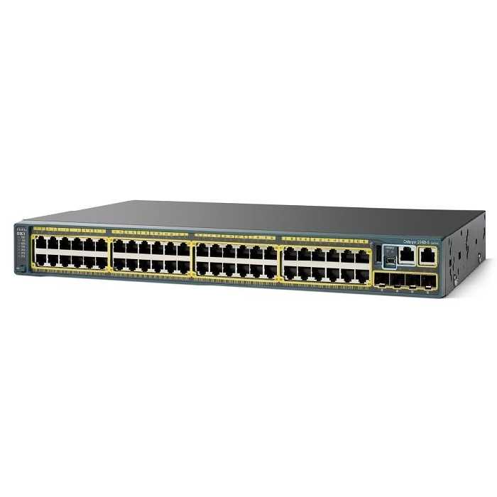 سوییچ مدیریتی 48 پورت Cisco مدل (ref) WS-C2960S-48TS-L - فروشگاه اینترنتی طیف سنتر