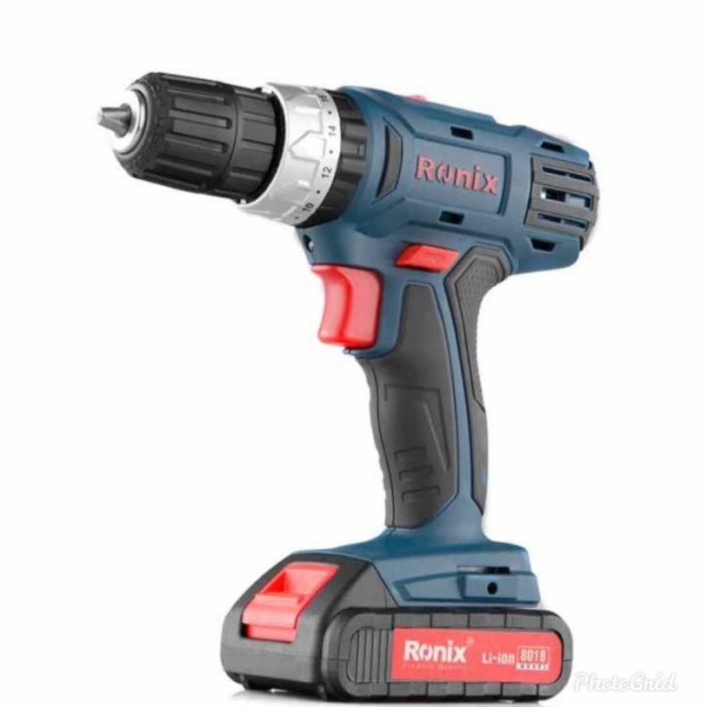 دریل  گارانتی دار شارژی 18 ولت رونیکس مدل 8018 گارانتی 12 ماهه

