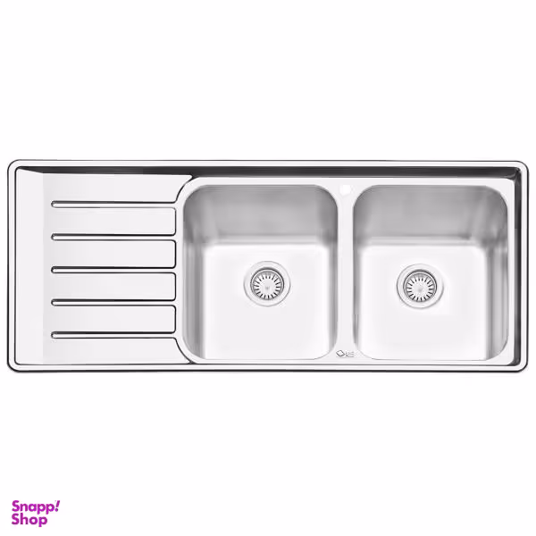 سینک ایلیا استیل مدل 2060R توکار سایز 50 × 120 سانتی متر