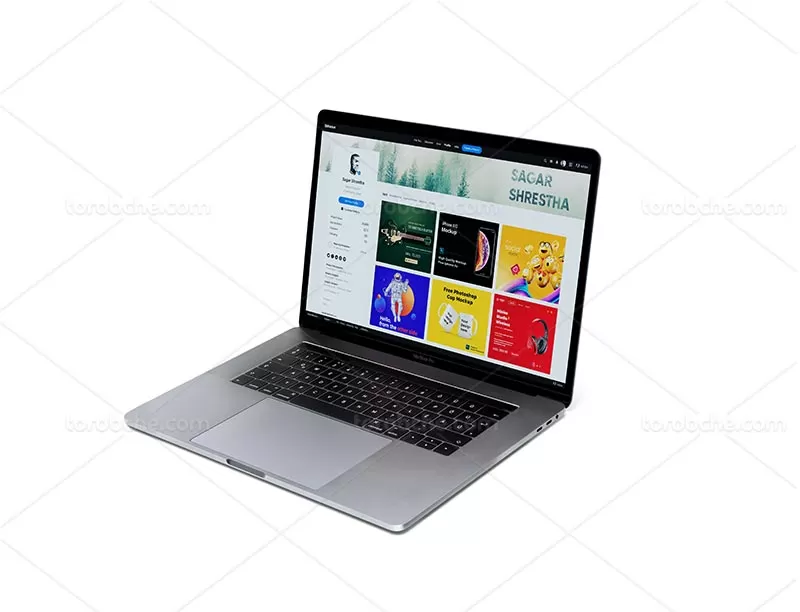 موکاپ لپ تاپ PSD | گرافیک با طعم تربچه