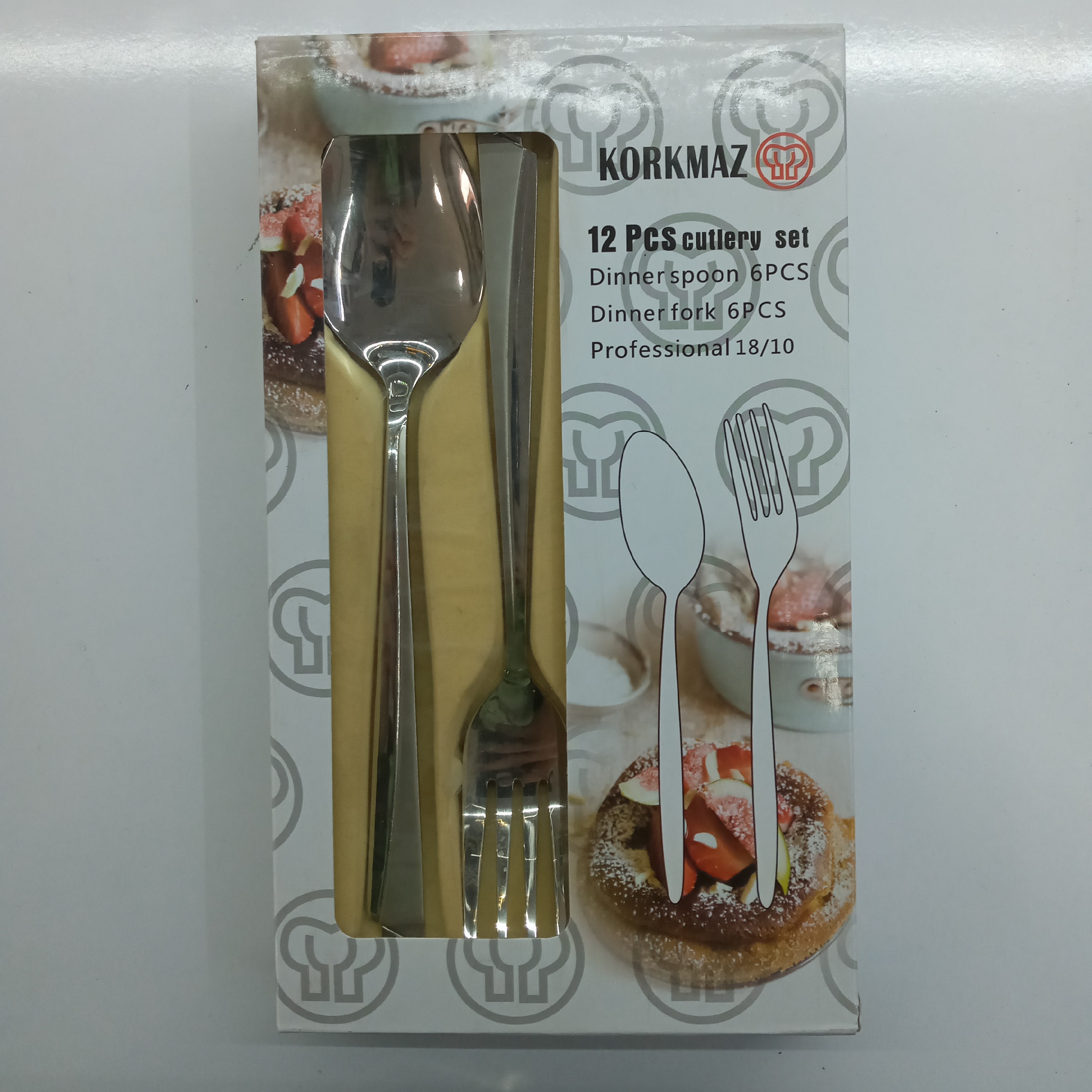 قاشق و چنگال کورکماز طرح ناخنی