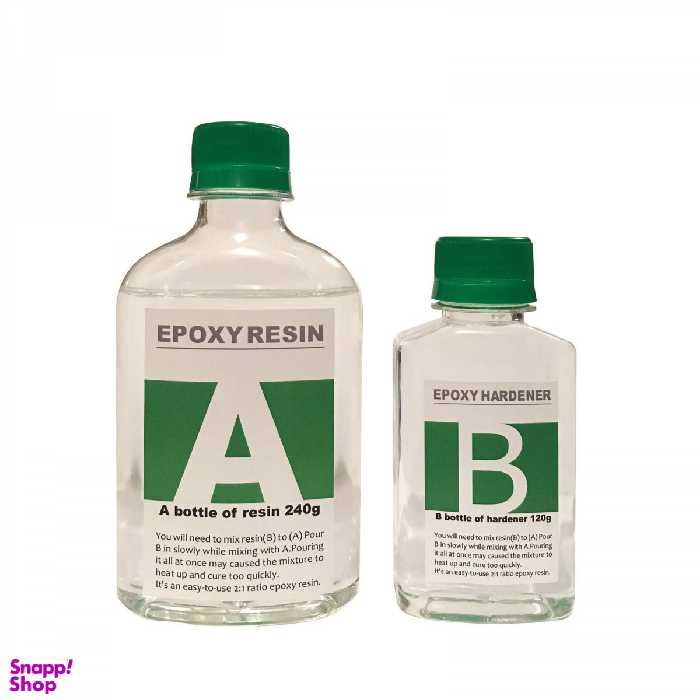 مایع رزین اپوکسی دو جزئی مدل A-B کد RHG حجم 360 میلی لیتر