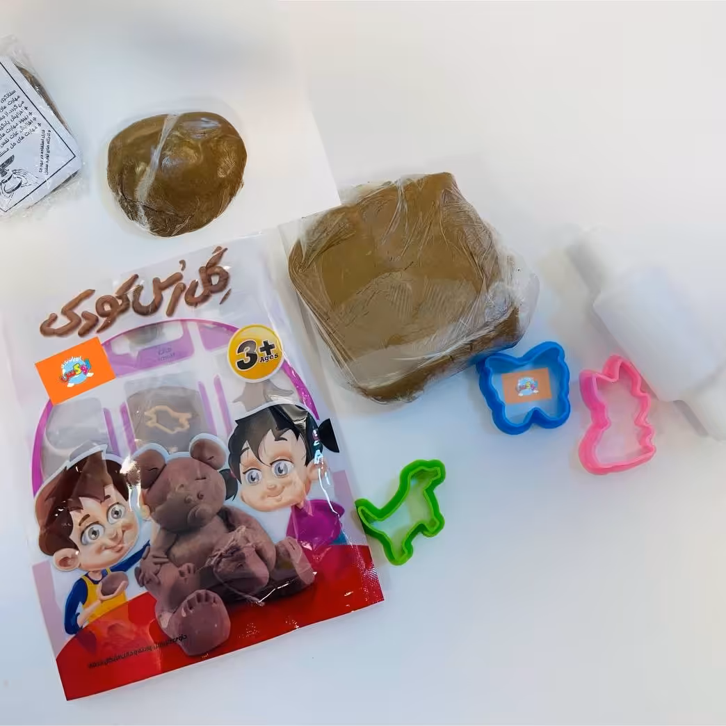 گل رس 500گرمی با ابزار(نمایشگاه جمکران خورشیدآل یاسین سوغات فرهنگی اسباب بازی