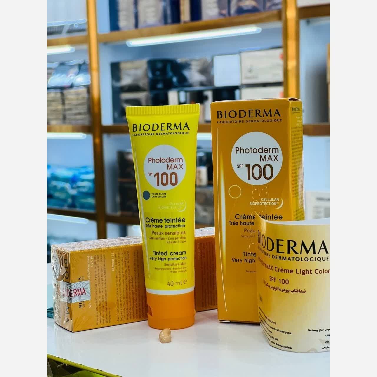 ضدآفتاب رنگی بیودرما  ارسال رایگان