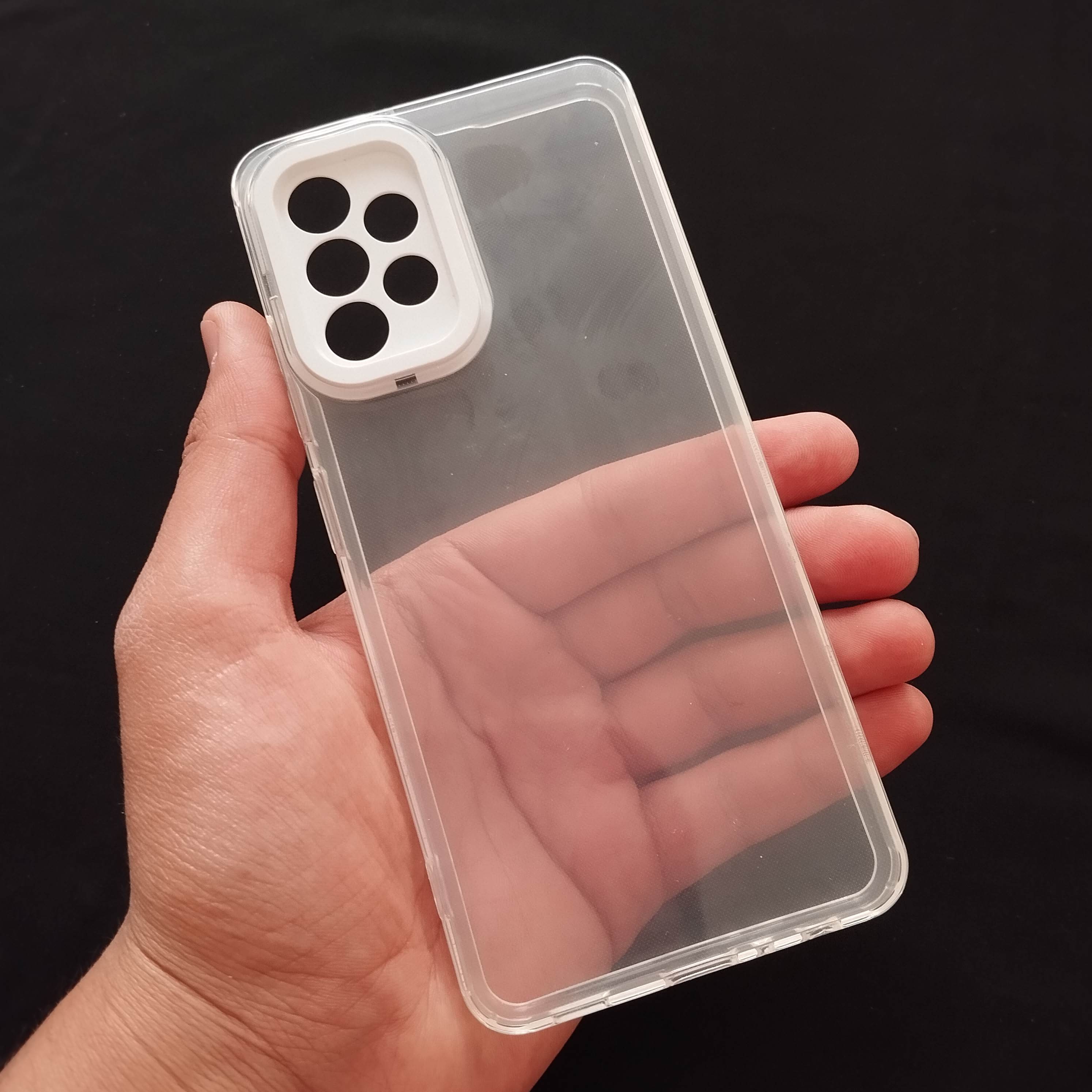 گارد - قاب - کاور ژله ای شفاف ((محافظ لنز متحرک)) مناسب برای سامسونگ Galaxy A32 4G