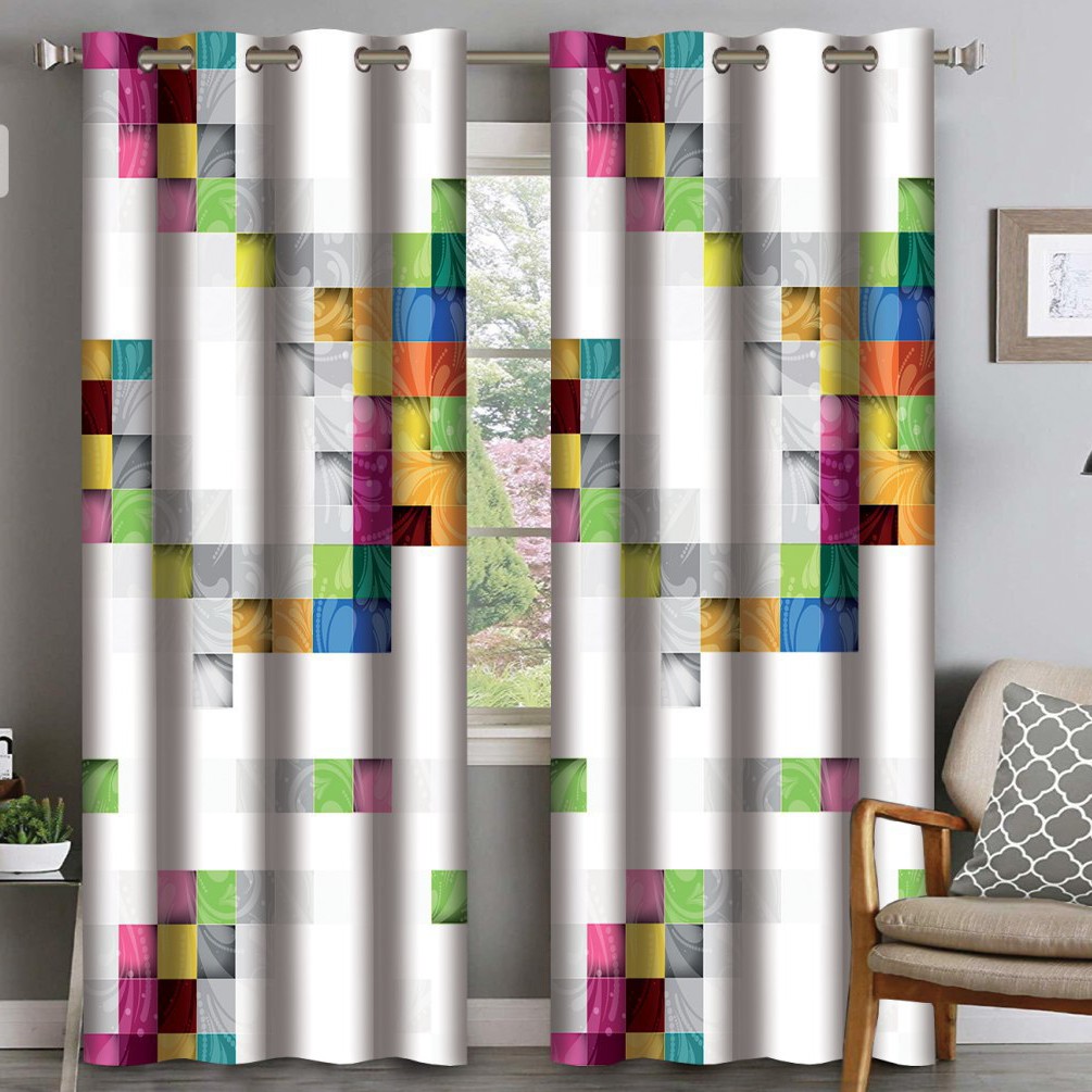 پرده چاپی  پانچ  طرح   مدرن کد106