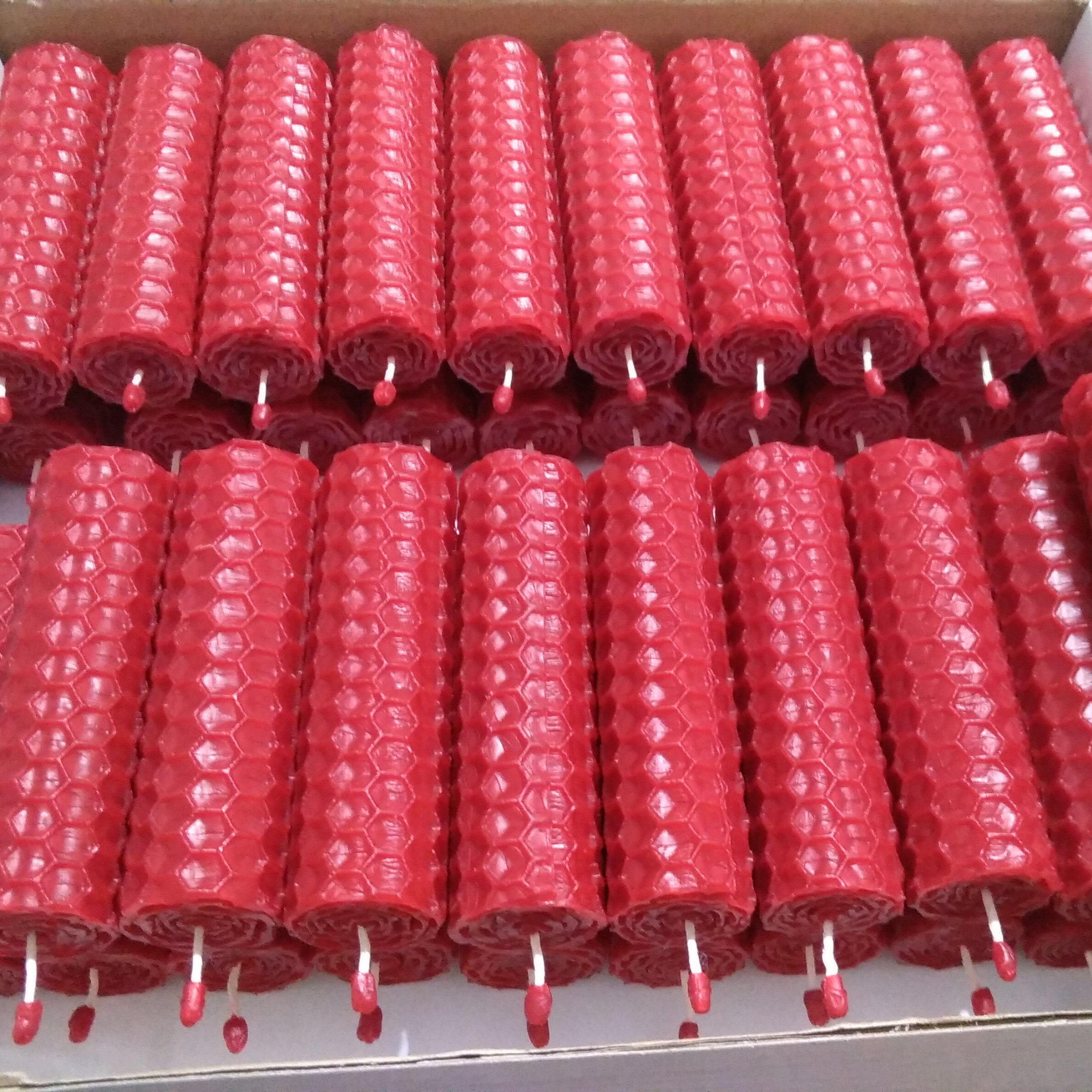 شمع موم عسل قد 7 سانت قطر 2