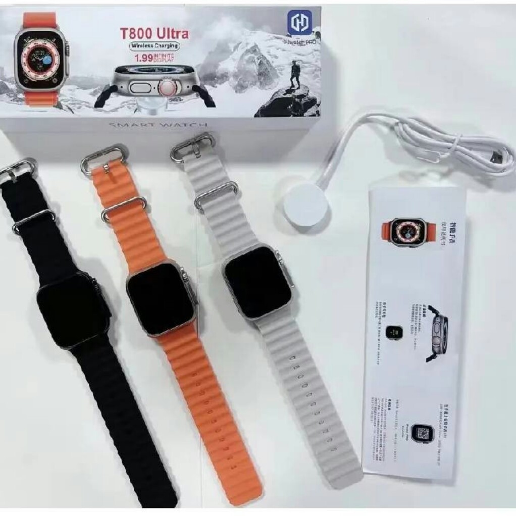 ساعت هوشمند T800 ultra نسخه های واچ پرو فول امکانات اصلی