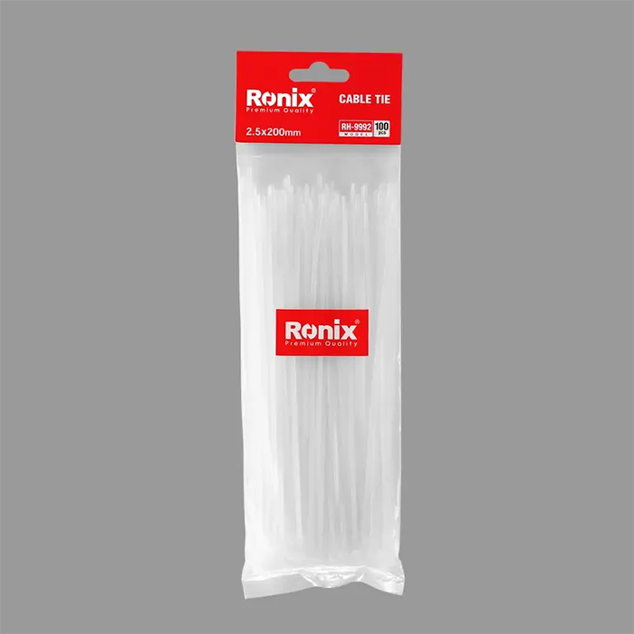 بست کمربندی 20 سانتی متر رونیکس مدل RH-9992 بسته 100 عددی