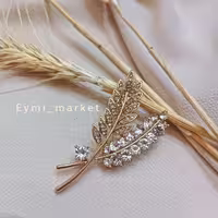 گل سینه جواهر  طرح گندم کره ای ایمی 