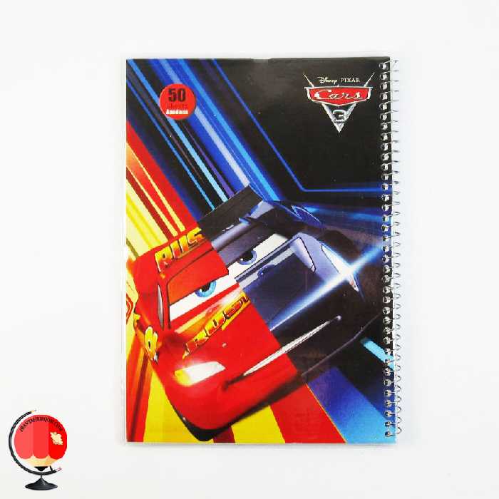 دفتر مشق 50 برگ سیمی مجلد طرح مک کوئین آپادانا