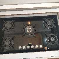 گاز صفحه ای شش شعله ترموکوبل دار اسپانیایی با شش ولوم