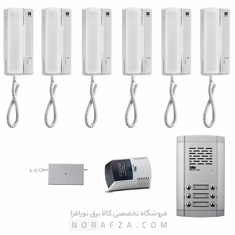 پک کامل آیفون صوتی تابا 6 واحدی با پنل 680