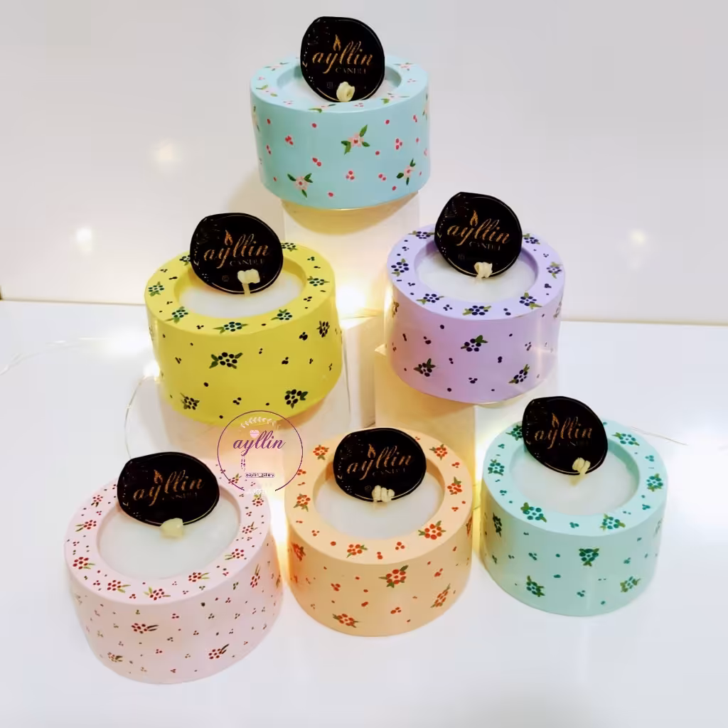 شات شمع فانوسی گلدار