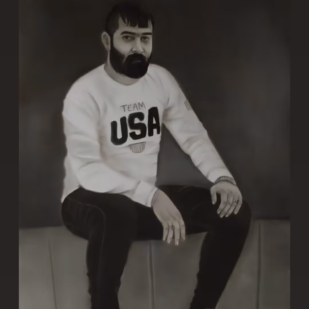 سفارش طراحی چهره سیاه قلم 50در70 سیاه قلم چهره