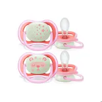 پستانک اونت اولترا ایر شب تاب 6-18ماه avent ultra air طرح خرس و ستاره