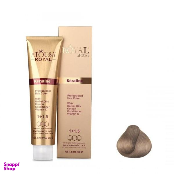 رنگ مو آتوسا رویال (Atousa Royal) شماره 8.51 حجم 120 میلی‌لیتر رنگ بلوند بژ روشن
