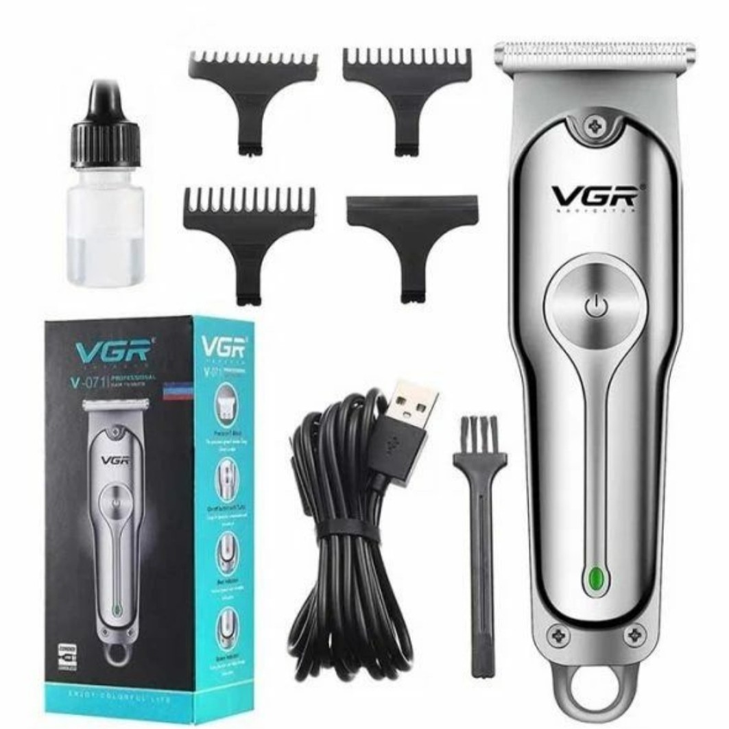 ماشین اصلاح و خط زن شارژی حرفه ای وی جی آر VGR 071 اورجینال اصلی