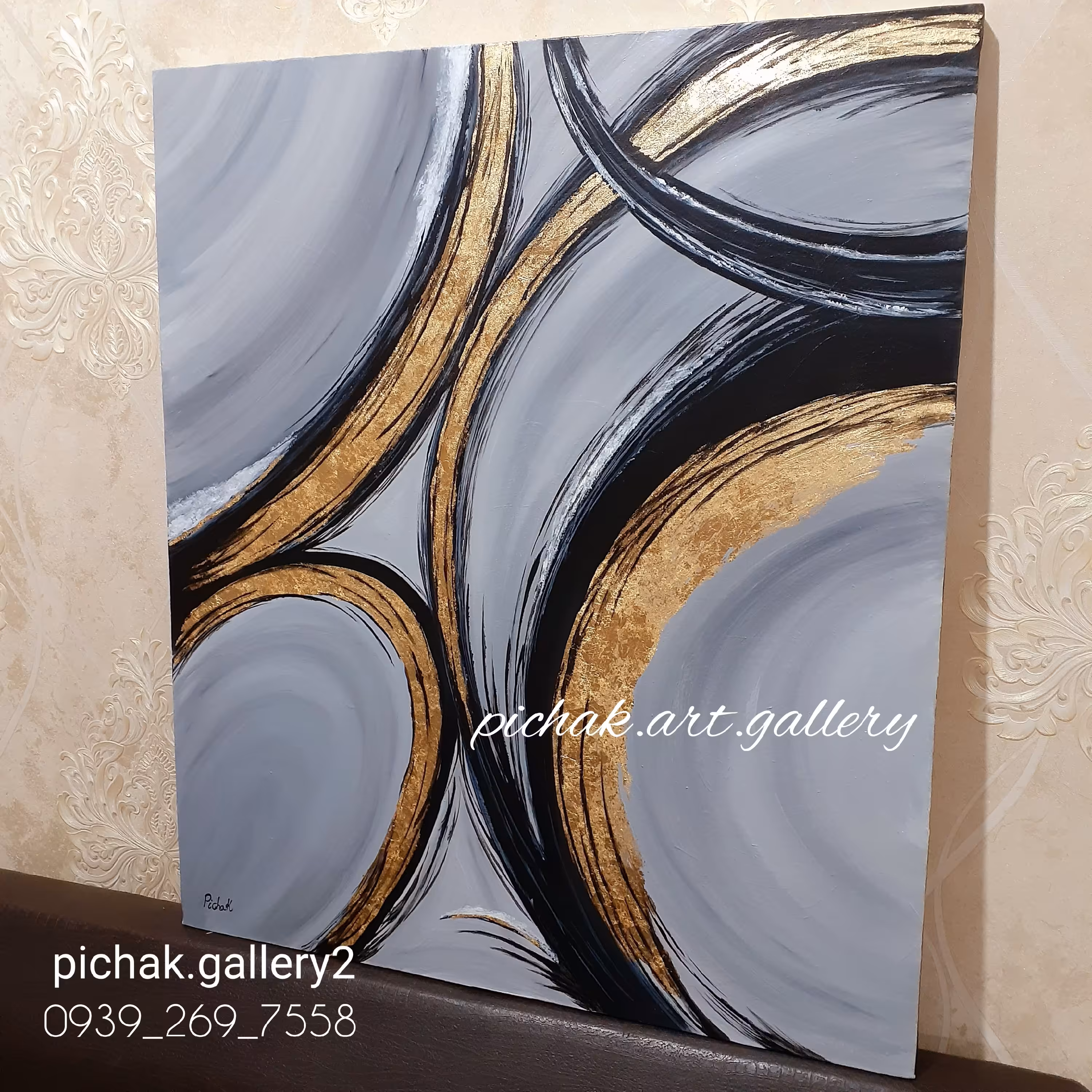 تابلو دکوراتیو دست ساز ابعاد 60 در 70 پس کرایه