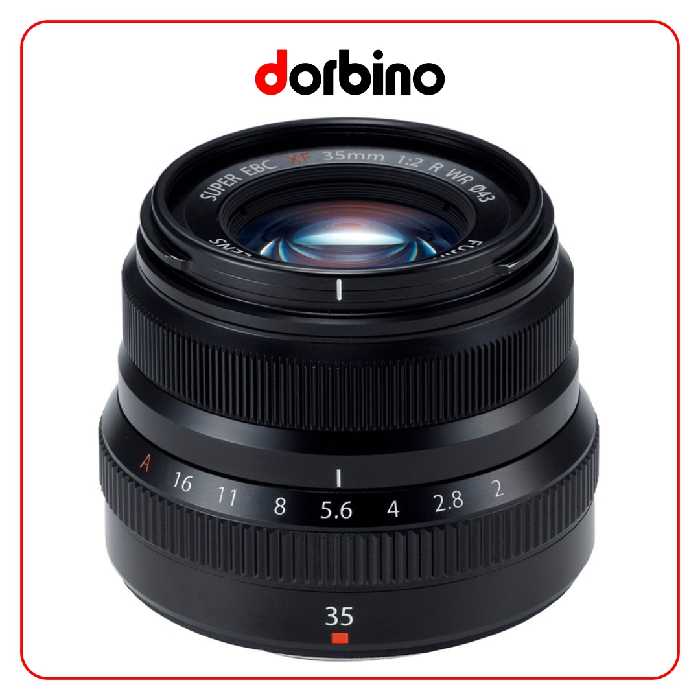 لنز فوجی فیلم FUJIFILM XF 35mm f/2 R WR Lens (Black) - فروشگاه دوربین دوربینو
