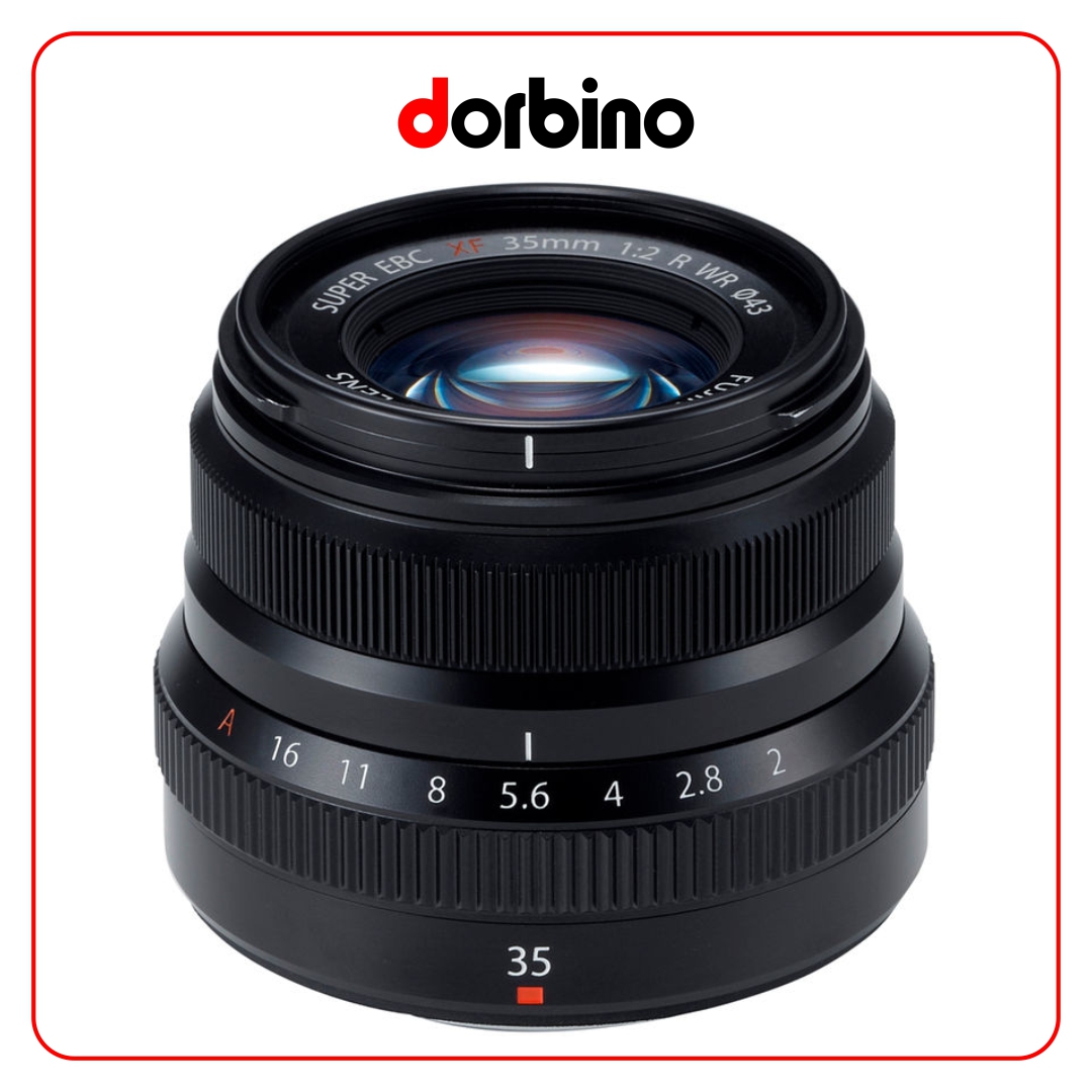 لنز فوجی فیلم FUJIFILM XF 35mm f/2 R WR Lens (Black) - فروشگاه دوربین دوربینو