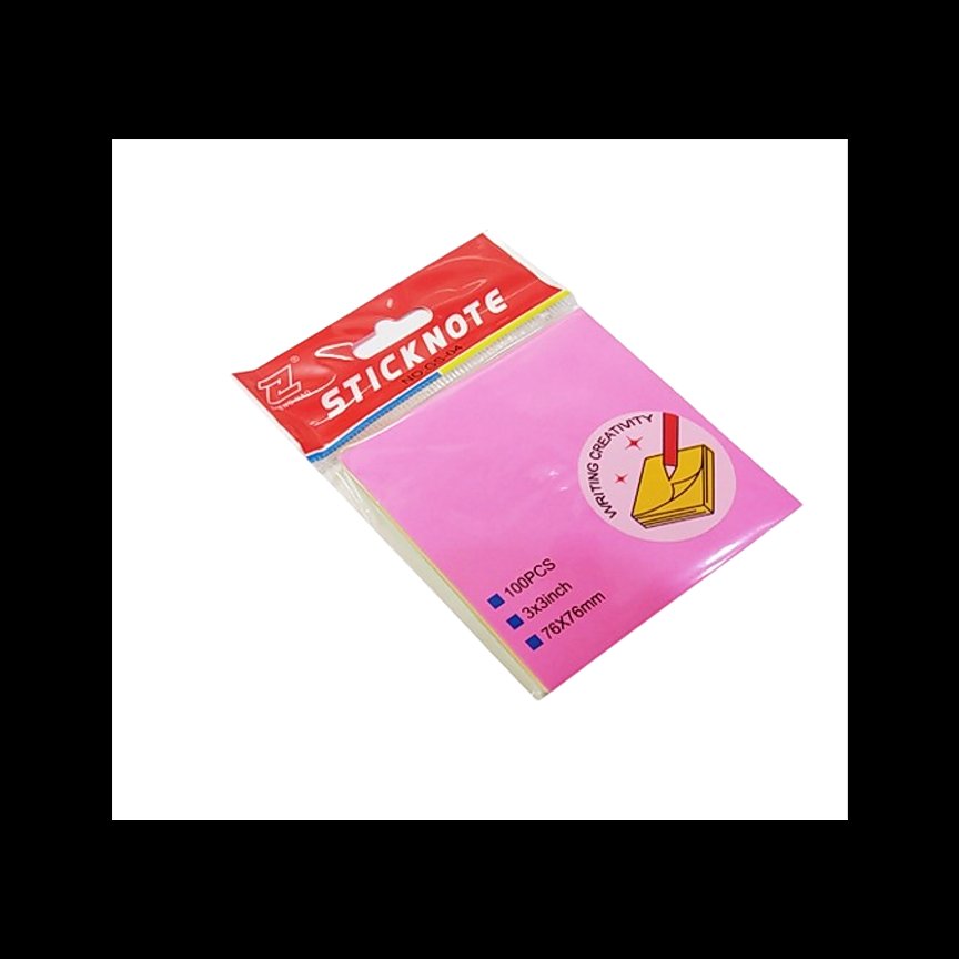 کاغذ یادداشت پست ایت 100 برگی ابعاد 7.5در 7.5 بسته 12 تایی