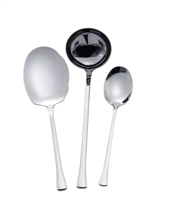 سرویس کفگیر و ملاقه 3 پارچه استیل جی فی نی GIFFINI مدل 04