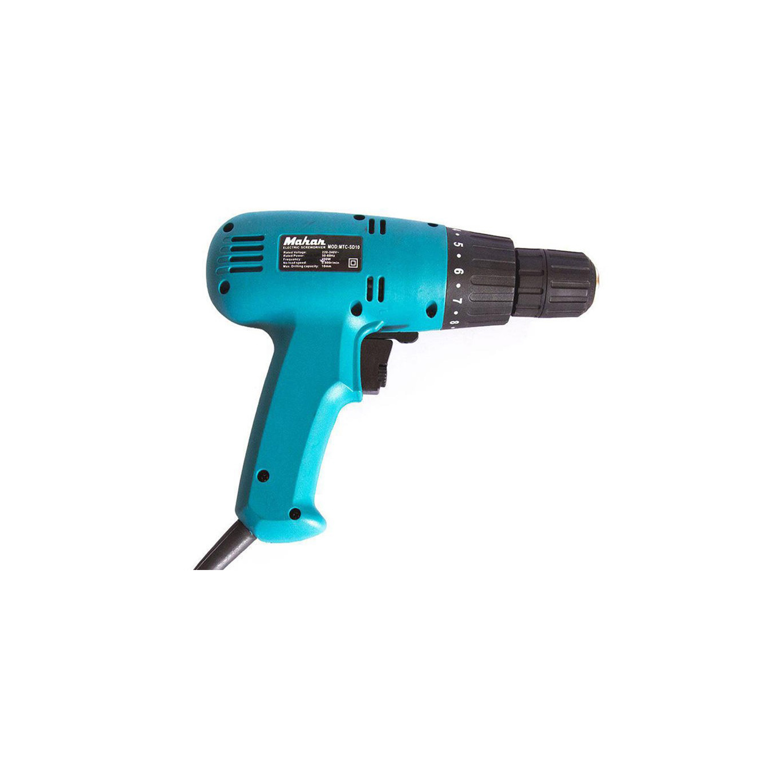 دریل پیچ گوشتی 10 م.م ترکمتر دار 400 وات تک دور ماهان MTC SD 10-یک سال گارانتی