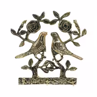 جاکلیدی برنجی گل و مرغ یا بلبل غرفه ترنج