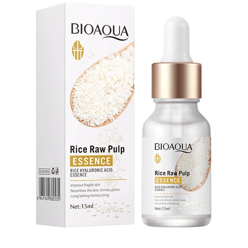 سرم روشن کننده صورت 15 میل بیواکوا حاوی عصاره برنجrice raw pupl essence