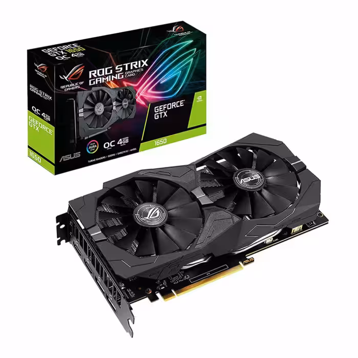 کارت گرافیک ایسوس ROG STRIX GTX1650 O4GD6 GAMING