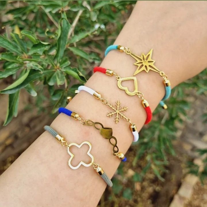 دستبند آسانسوری با پلاک استیل